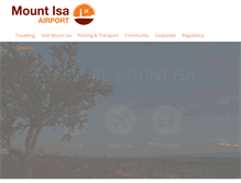 Tablet Screenshot of mountisaairport.com.au